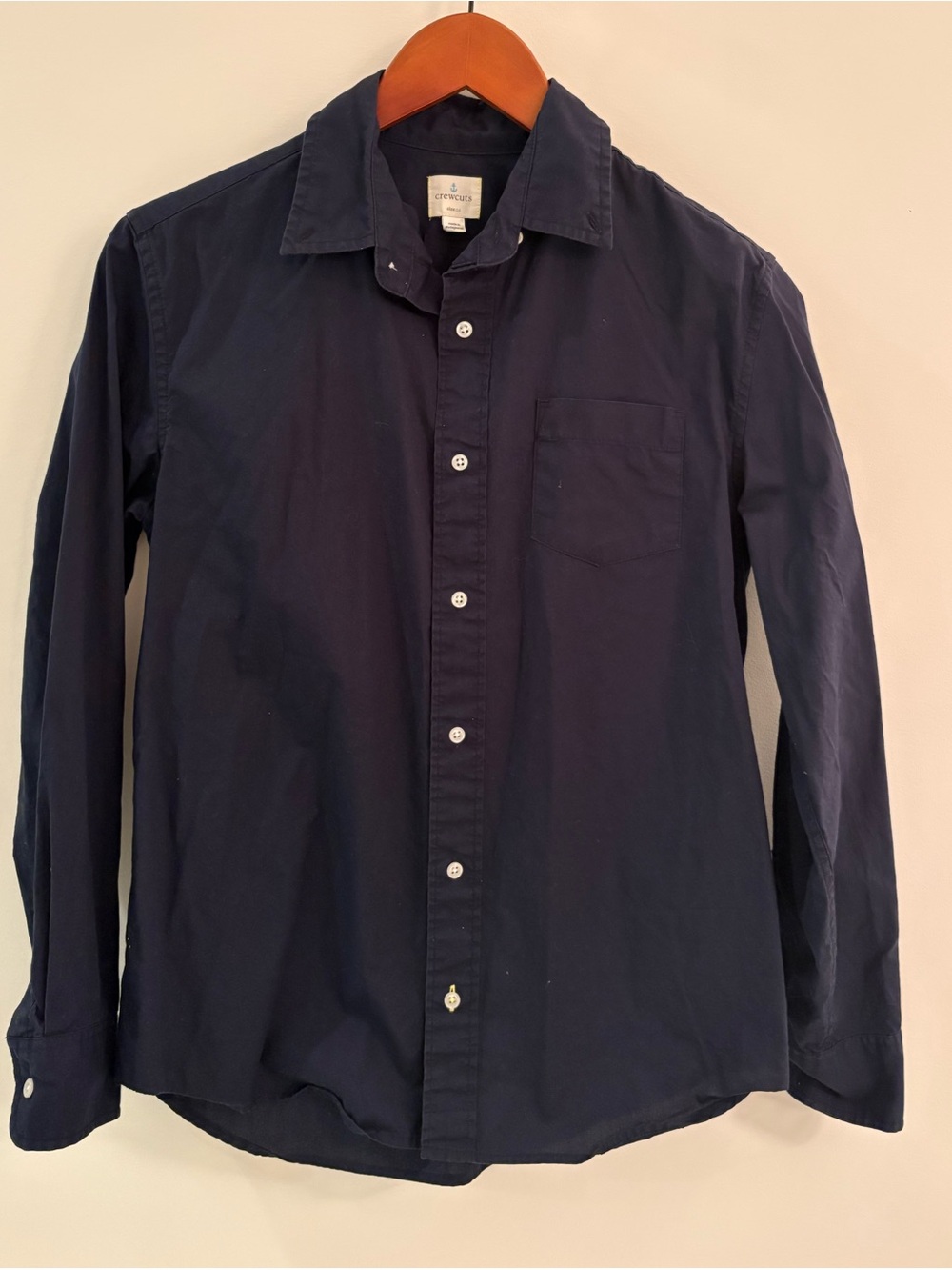 Crewcuts Boys' Classic Button-Down Shirt in Navy